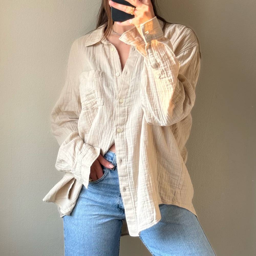 Cotton button down